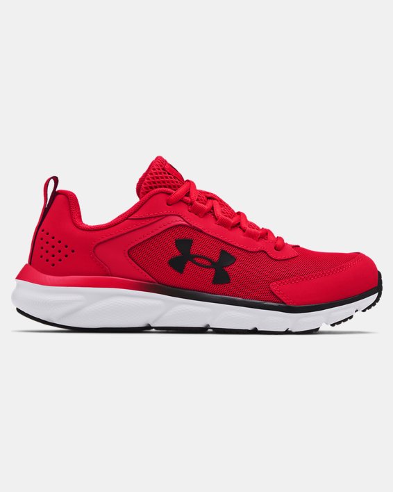 Boys' Grade School UA Assert 9 Running Shoes, Red, pdpMainDesktop image number 0